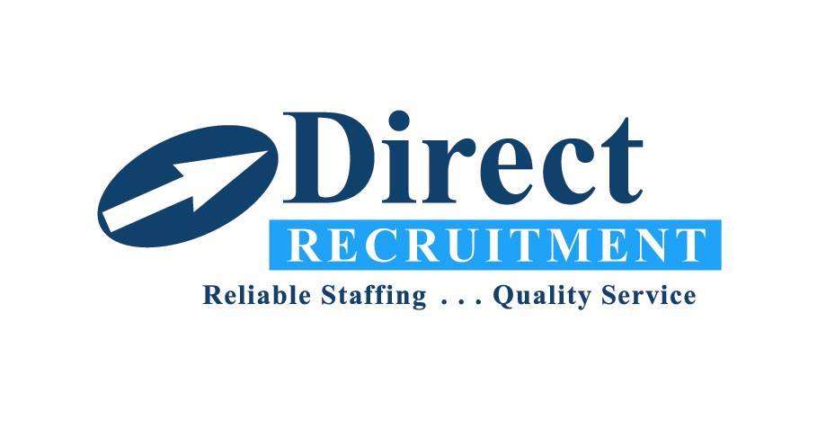 Direct Recruitment business logo including text 'Reliable staffing, quality service'