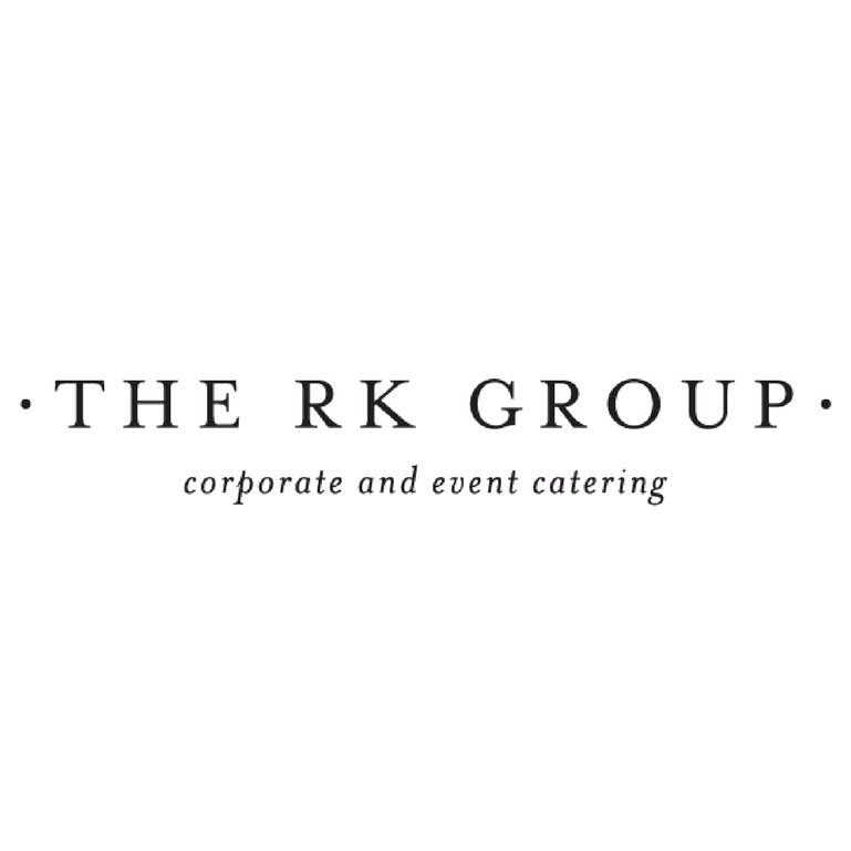 The RK Group business logo, with text corporate and event catering