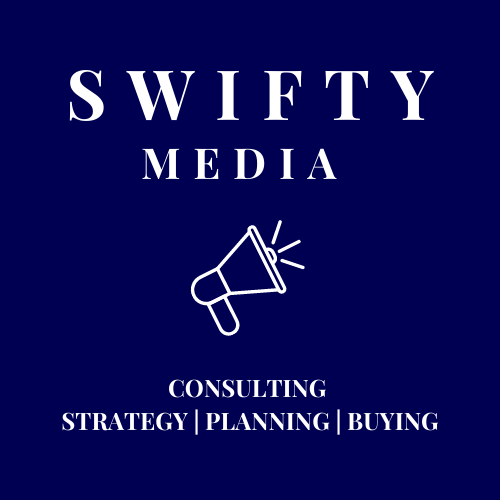 Swifty Media business logo with text 'connecting, strategy, planning, buying'