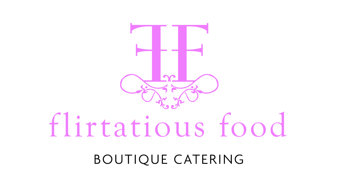 Flirtatious Food Boutique Catering Logo